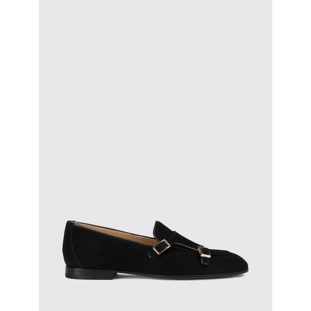 Doucal's Women Suede Double Monk Strap Shoes Doucal's With Raised Moc-Toe
